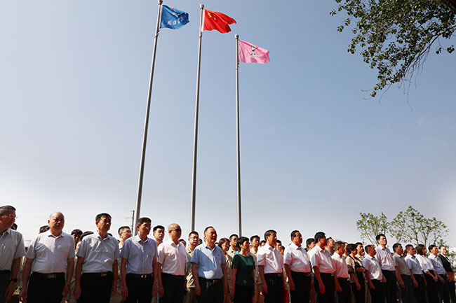 图为918搏天堂治理学院落成庆典暨焦作技师学院918搏天堂分院揭牌典礼现场.jpg